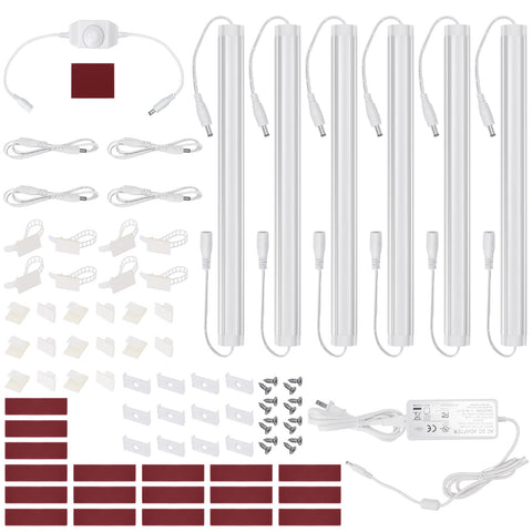 Litever under-cabinet lighting kit packaging showing ready-to-install LEDs for quick setup.