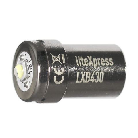 LiteXpress LXB430 installation view; easy swap for 2 C/D Maglite torches