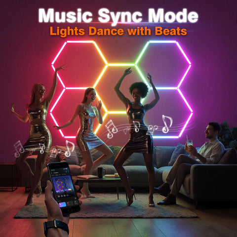 Litezone dynamic music-sync LED panel responds to beats and pulses