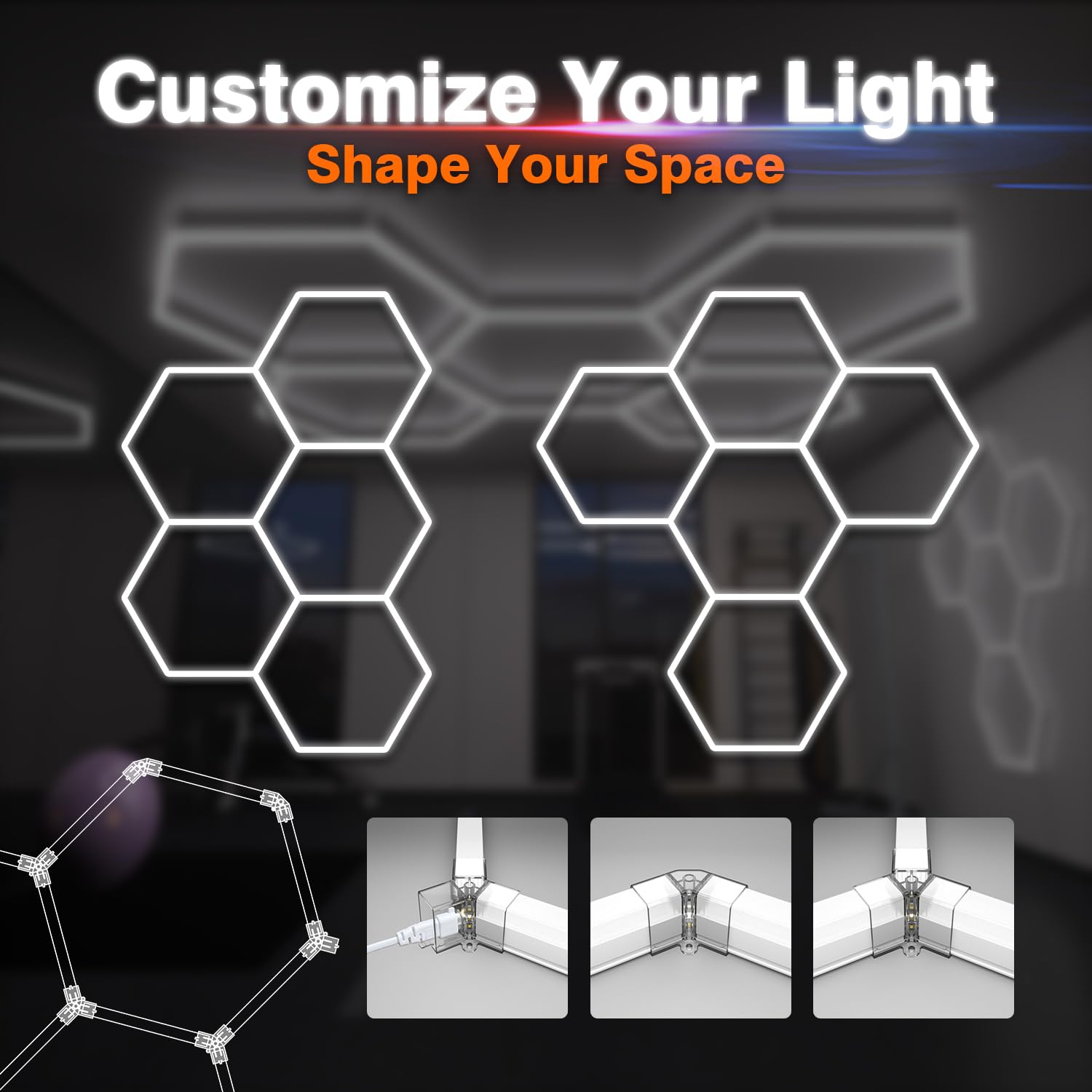 Litezone Hexagon warehouse-light ensures steady, color-accurate illumination.