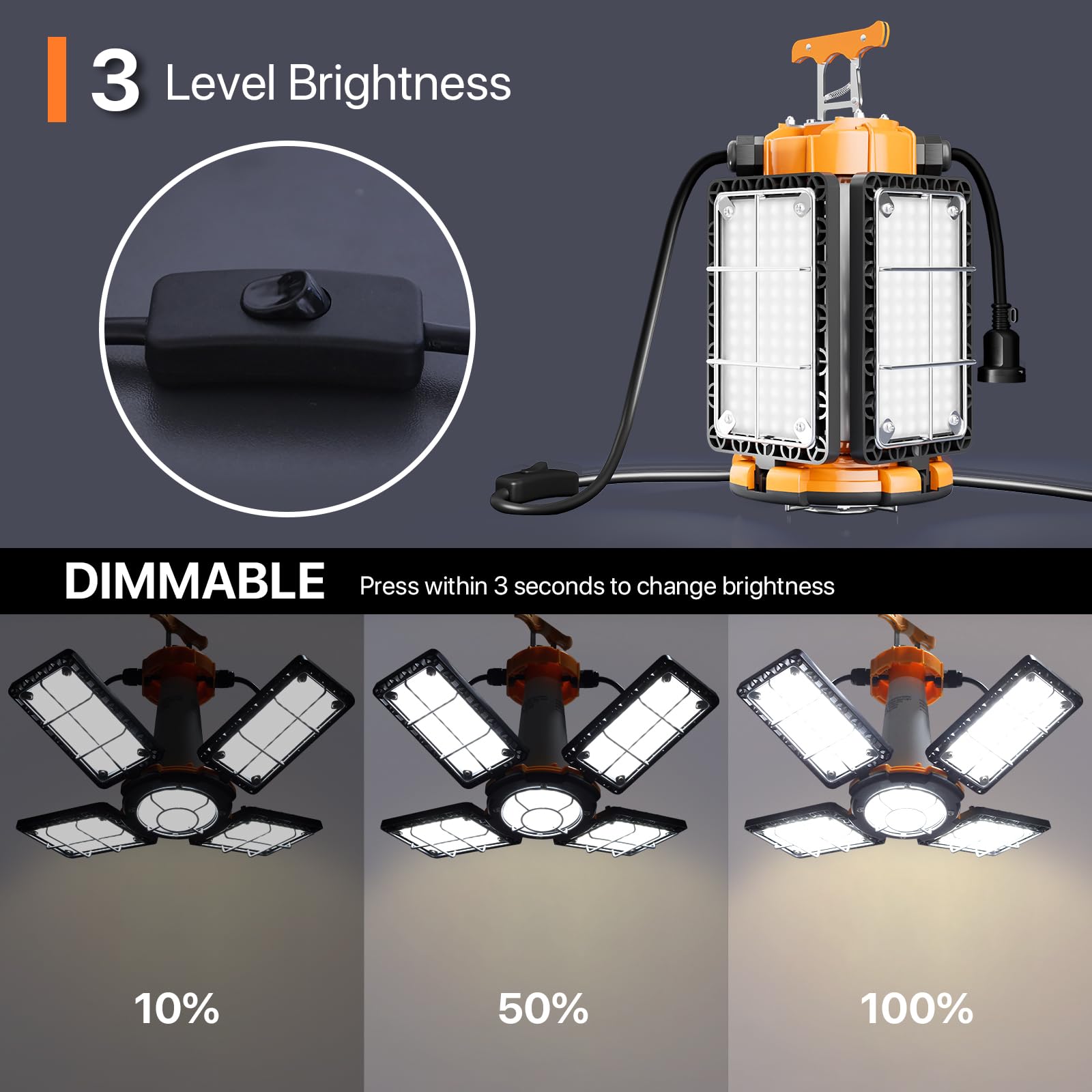 Litezone hanging position provides 360-degree lighting