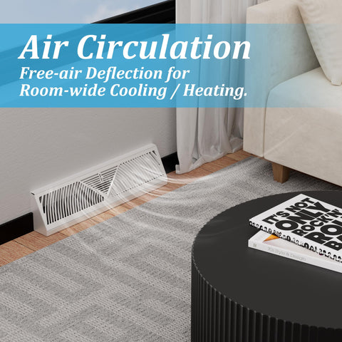 LitGURU easy-install panel baseboard diffuser for quick cleaning