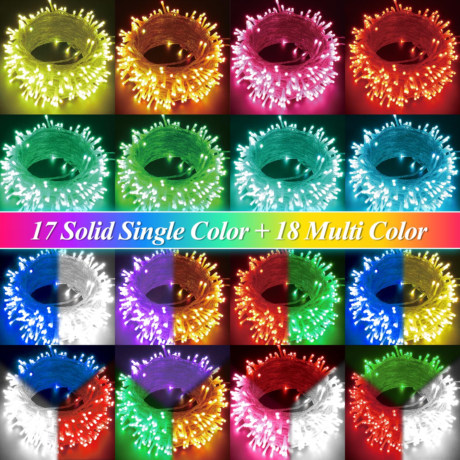 LitHome indoor/outdoor waterproof lights for year-round decorating