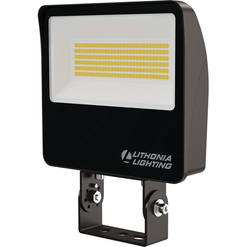 Lithonia ESXF yoke mount installation enabling pole or ground mounting.
