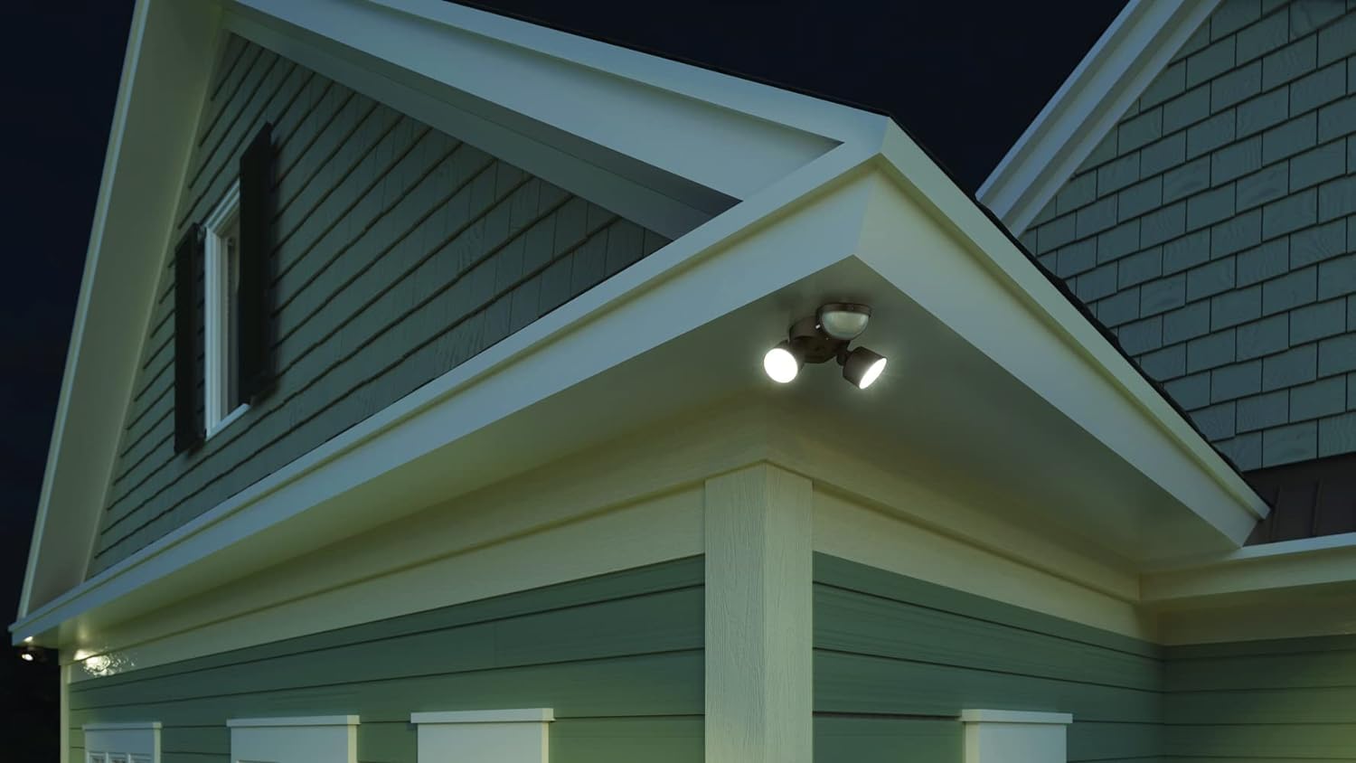 Lithonia HomeGuard driveway and entryway lighting improves safety and curb appeal.
