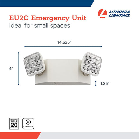 Lithonia Lighting Basics damp-location rated housing for indoor hallways.