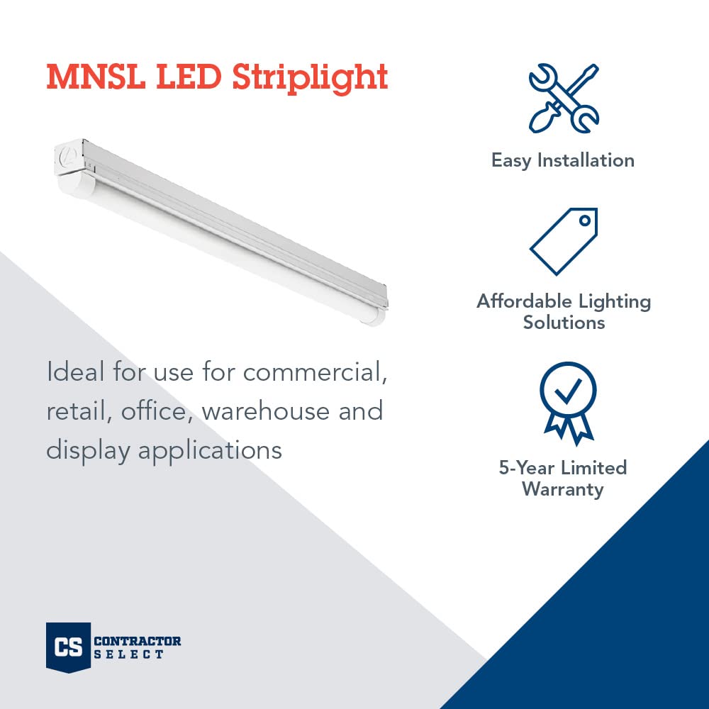 Lithonia MNSL 1250 lumens at 4000K for crisp, even illumination