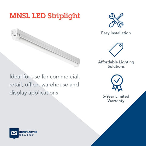 Lithonia MNSL 1250 lumens at 4000K for crisp, even illumination