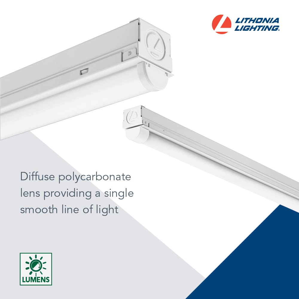 Lithonia MNSL diffuse polycarbonate lens reduces glare for work areas