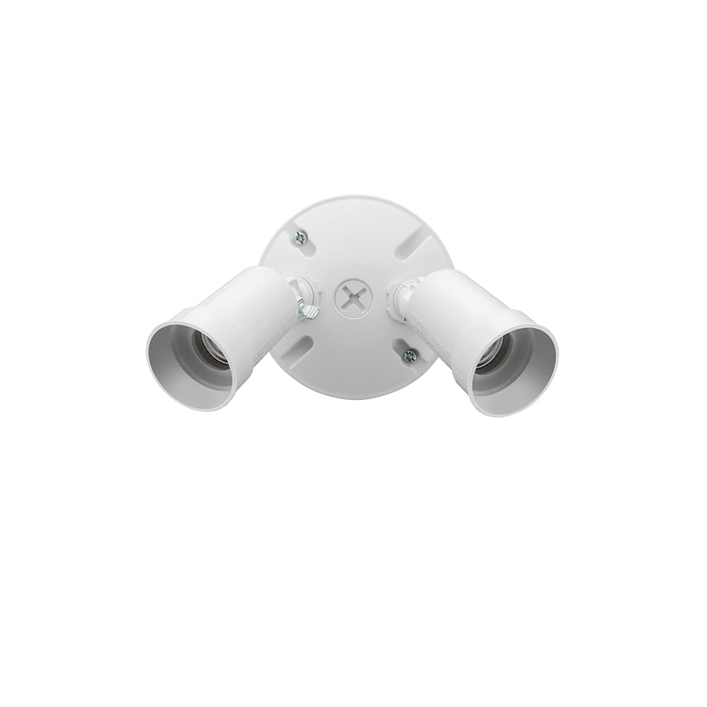 Wet-location rated outdoor fixture withstands rain and humidity for reliable security lighting.