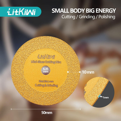 LitKiwi two sizes round mandrels help secure diverse materials.