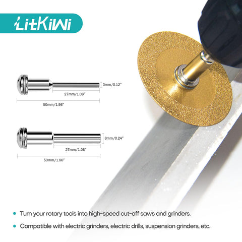 LitKiwi wet and dry cutting capability reduces dust for cleaner work.