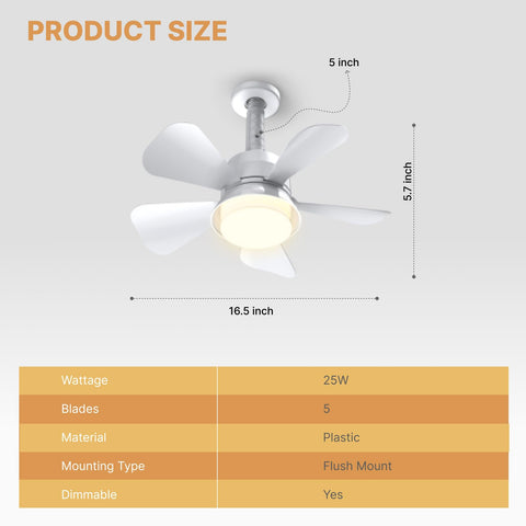 LITLISFlY outdoor-capable ceiling fan light for covered patios.