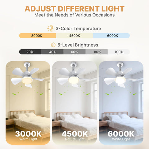 LITLISFlY Socket Fan Light with remote for easy operation from anywhere.