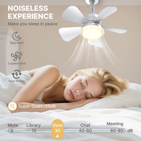 LITLISFlY socket fan light creates ambient airflow in the kitchen for daily tasks.