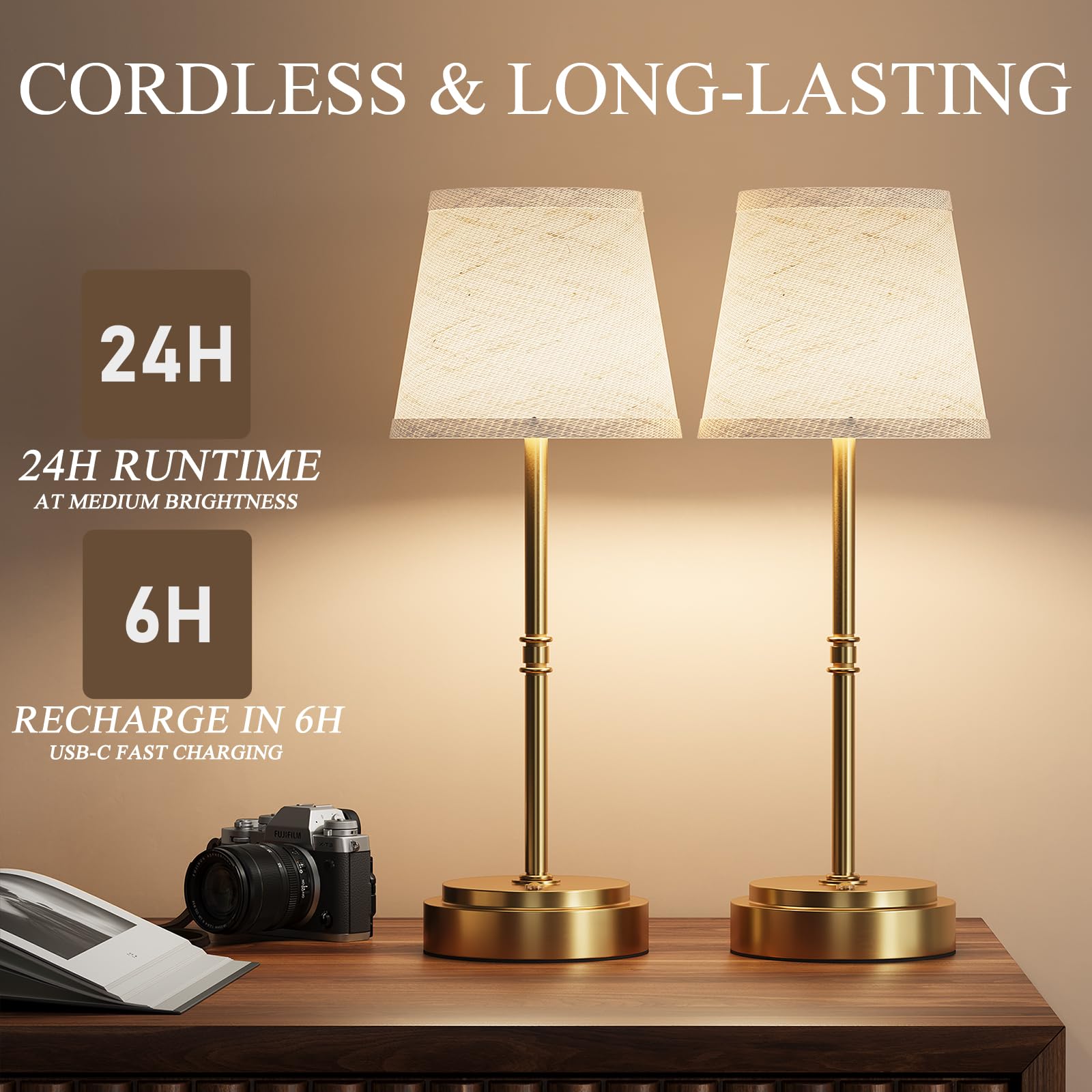Litluzecozy antique brass finish metal base for stability