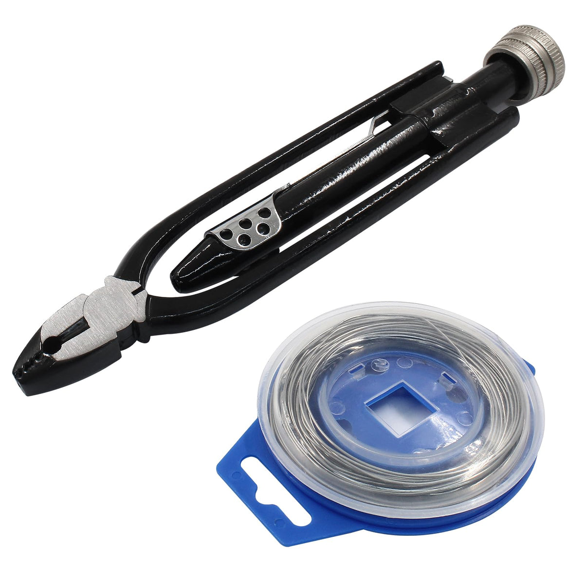 Litoexpe 6in safety wire pliers closeup with sturdy jaws for secure twisting.
