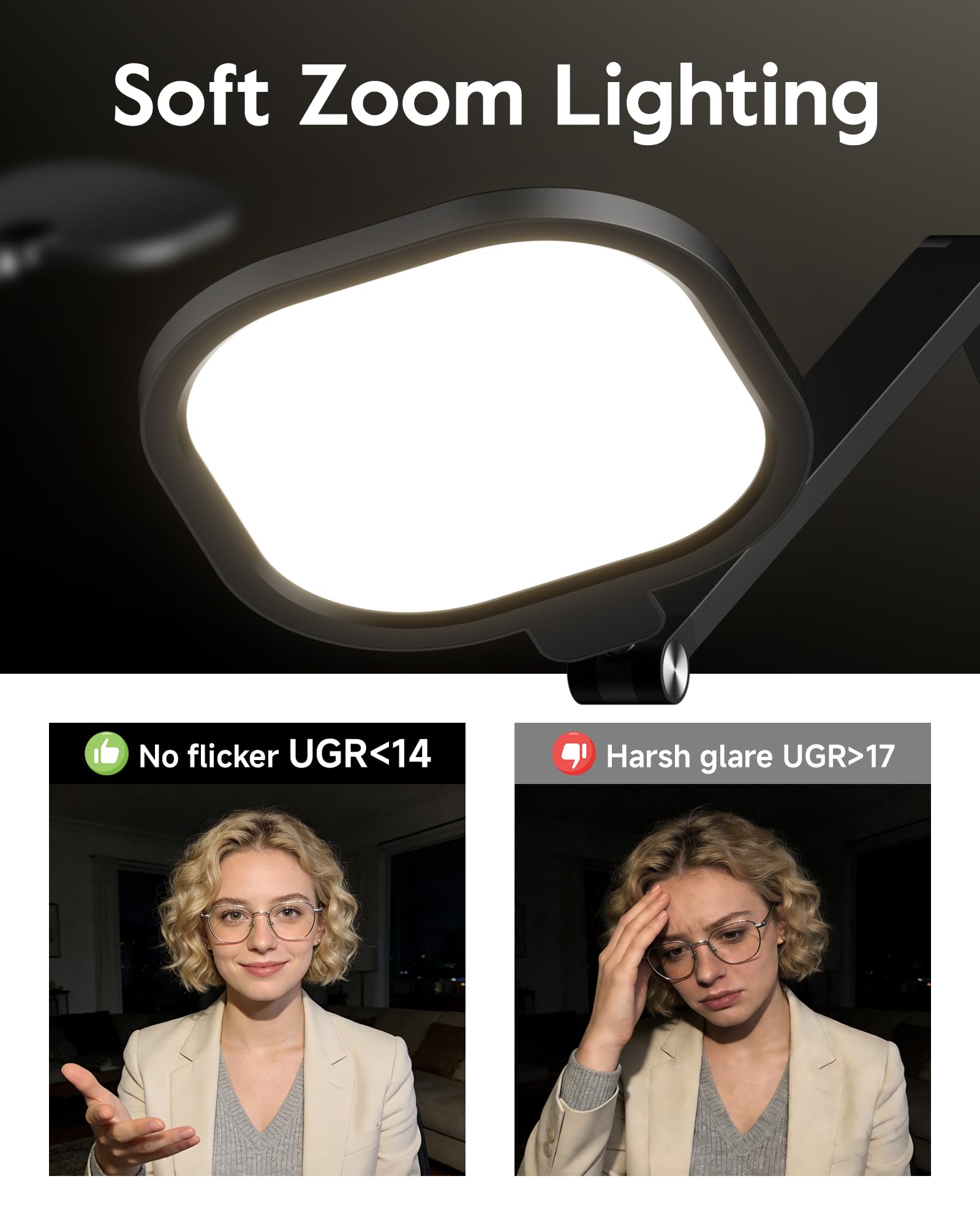 LitONES three-temperature lighting from warm to cool for tasks.