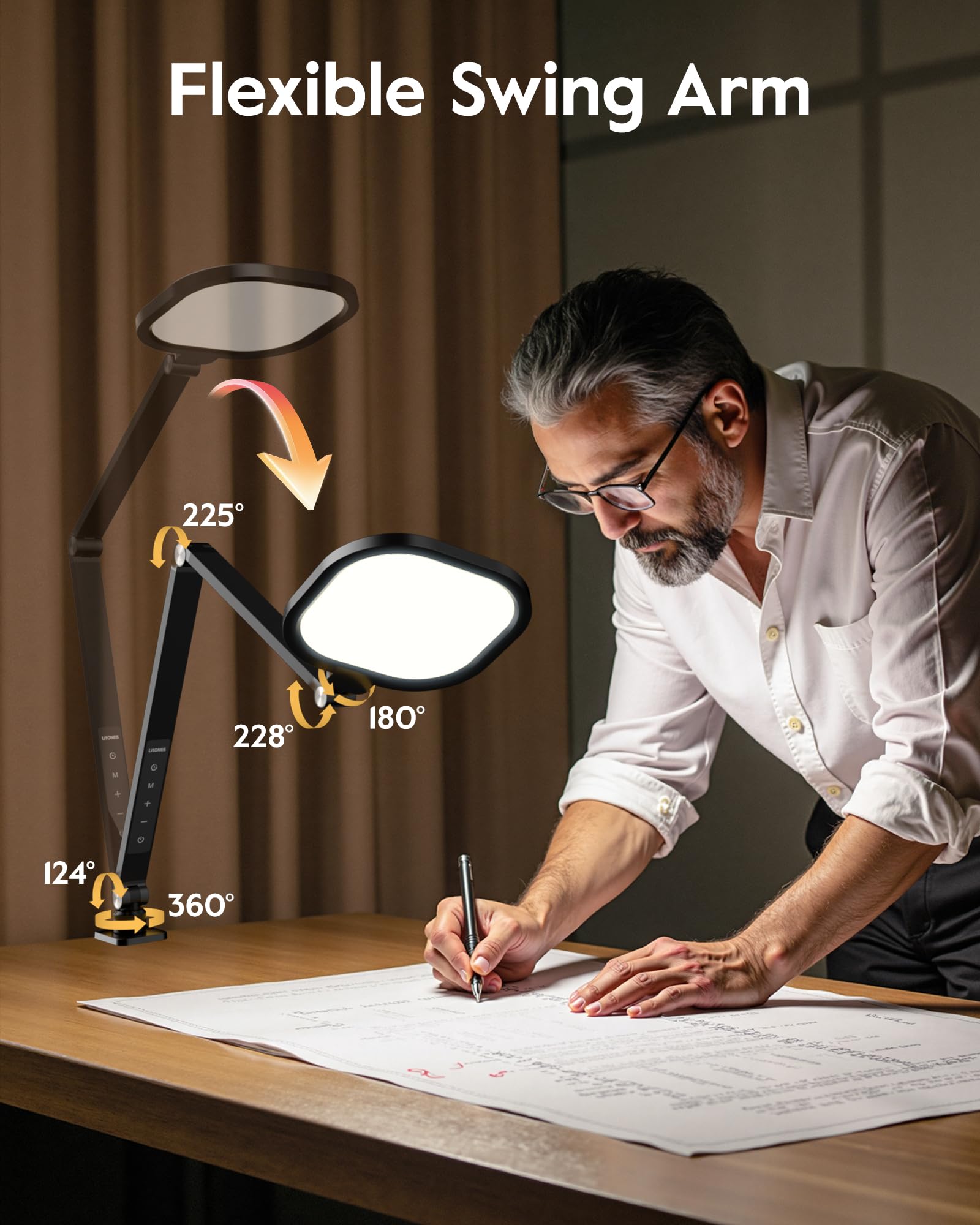 LitONES no-flicker light reduces eye strain during reading.