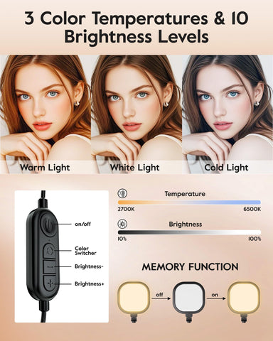 LitONES desk light with adjustable stand fits on any desk for long sessions.