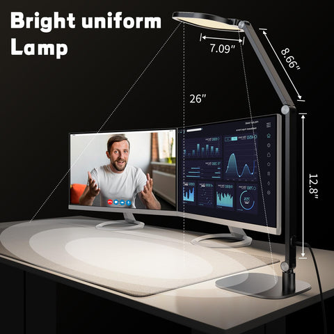 LitONES arm extends to 26.7 inches for customizable angles.