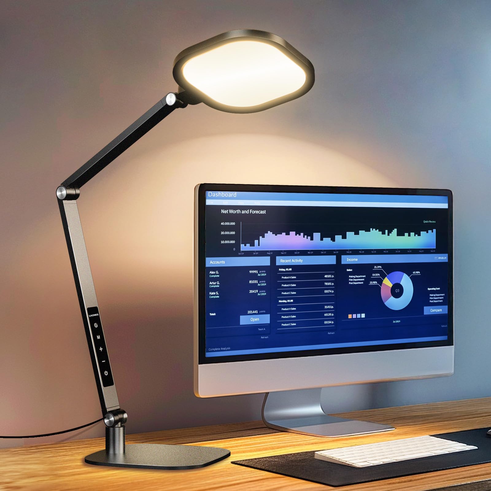 LitONES desk lamp with height adjustment for tailored lighting