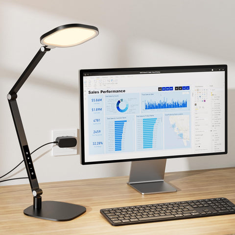 LitONES lamp used at desk, bed, and reading nook