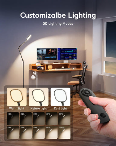 LitONES cantilever arm with pivots enables precise, wobble-free positioning.