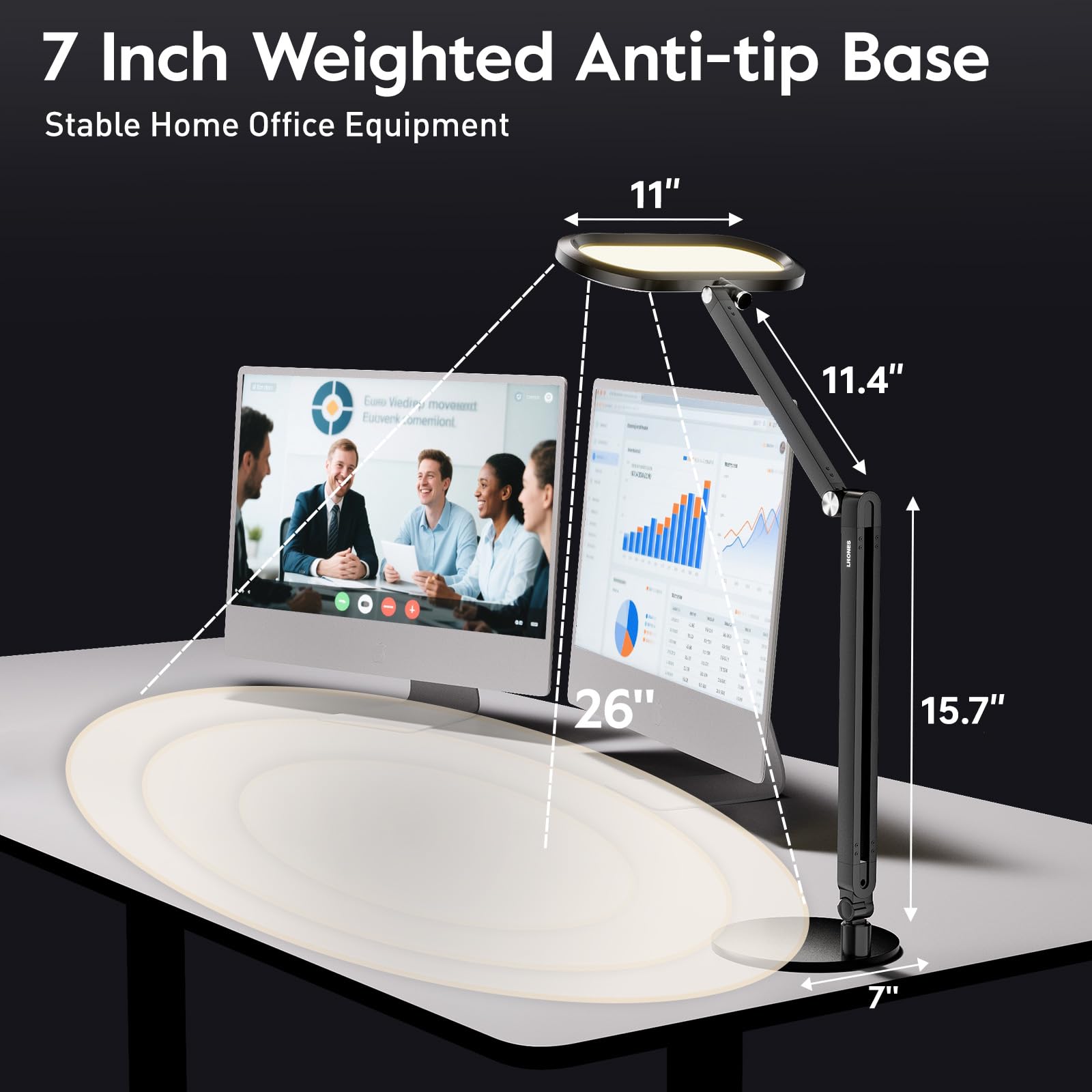 LitONES illuminated panel with high-CRI LEDs delivering high-quality light.