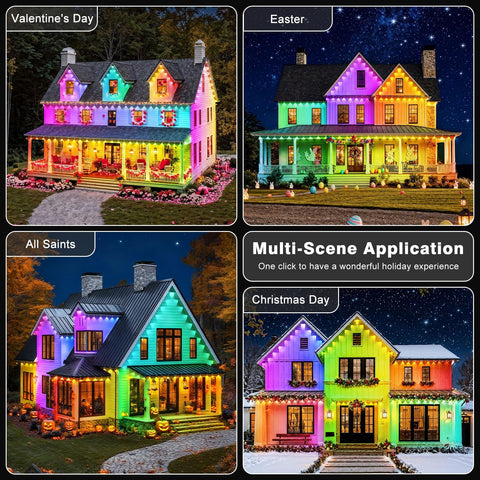 LITSOUL 500FT timer keeps lights on automatically at night.