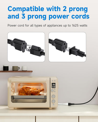 LitStar anti-mispull design reduces accidental unplugging from outlets.