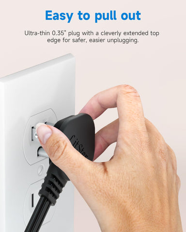 LitStar NEMA 5-15P to 5-15R connectors support multiple devices.