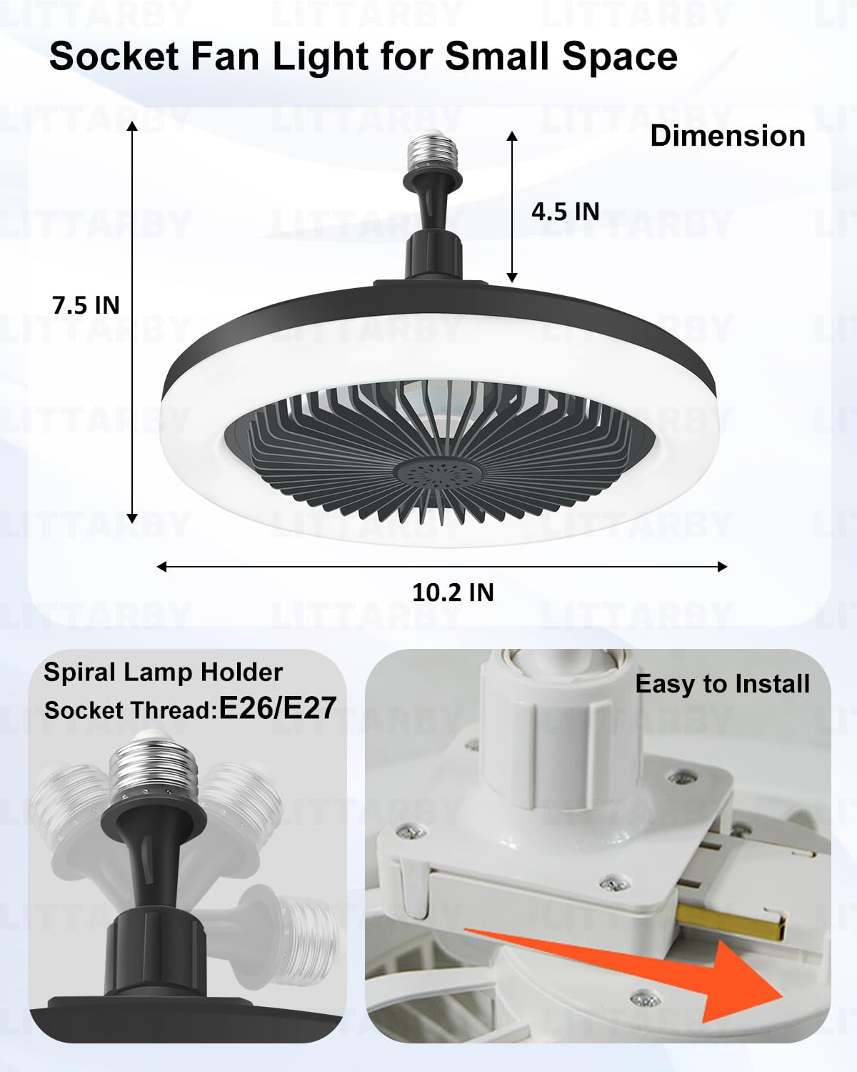 LITTARBY 3-color temperature feature from warm to cool lighting