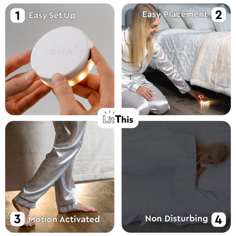 LitThis night-light under furniture emits a dim glow guiding nightly steps.