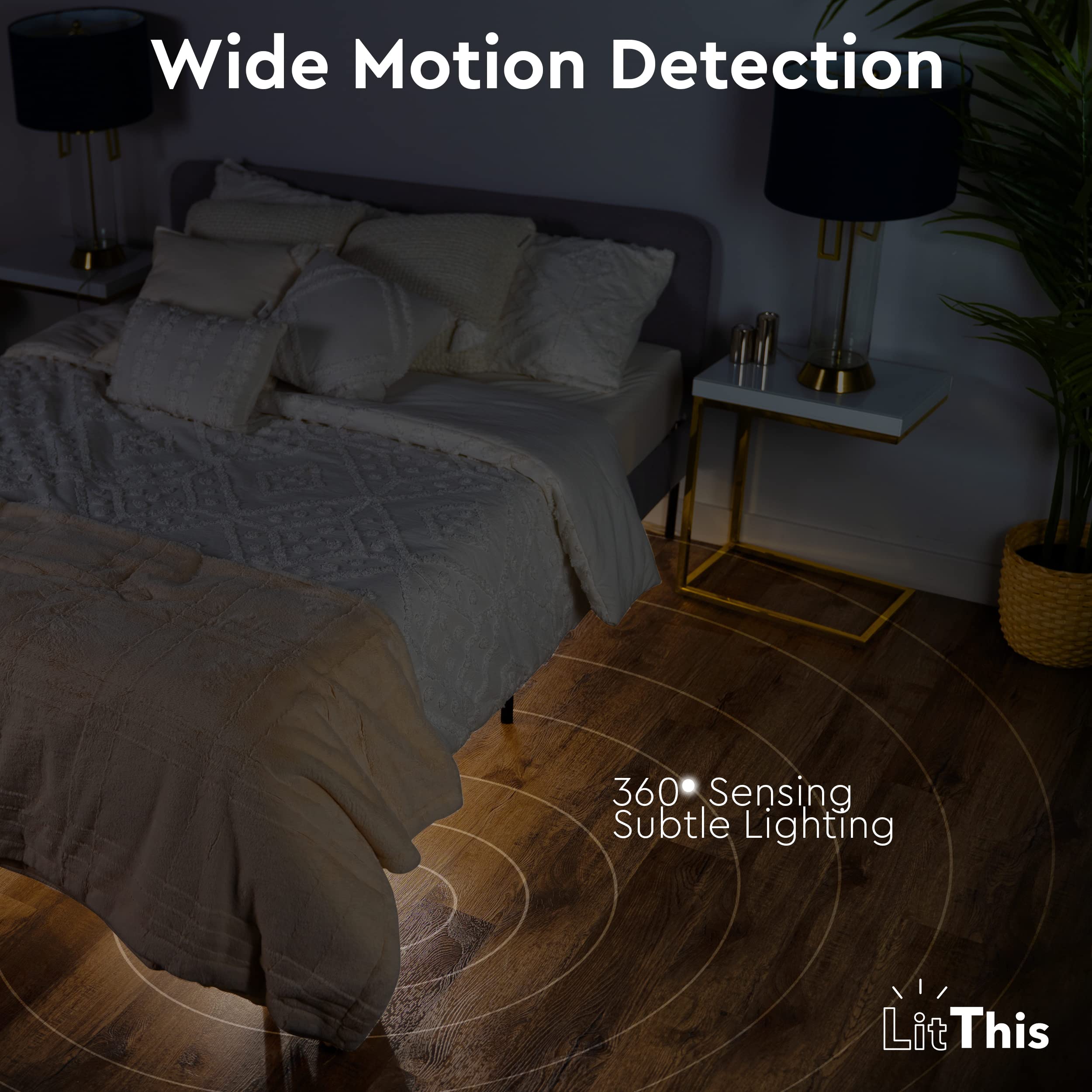 LitThis under-bed light is easy to position for versatile rooms.