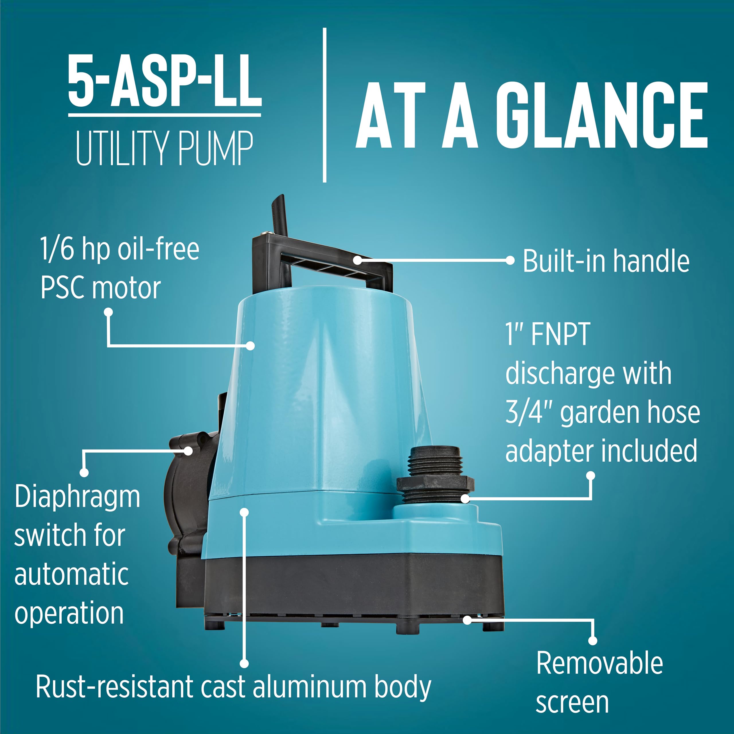 Little Giant 5-ASP-LL 18-foot cord for flexible placement