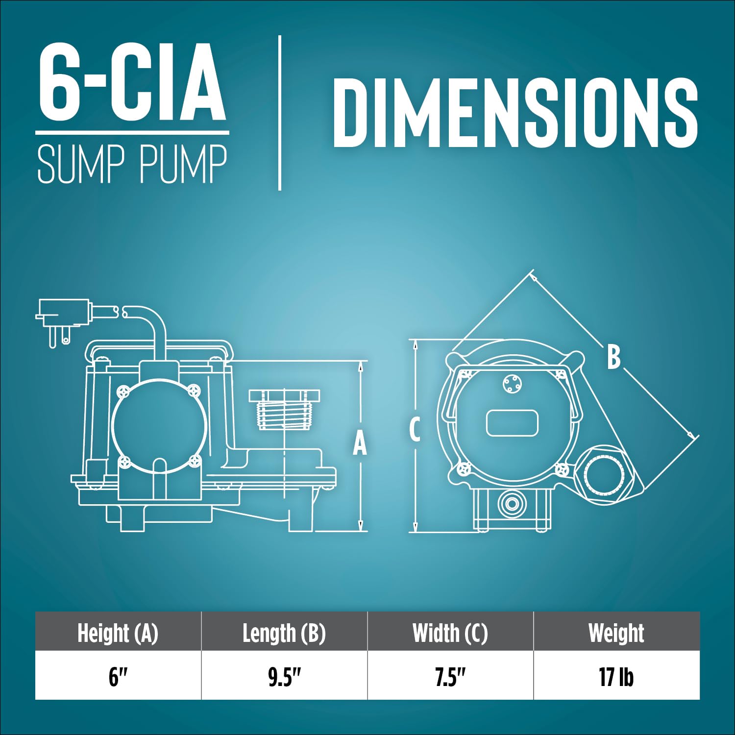 Close-up of Little Giant 6-CIA diaphragm switch for auto level control.
