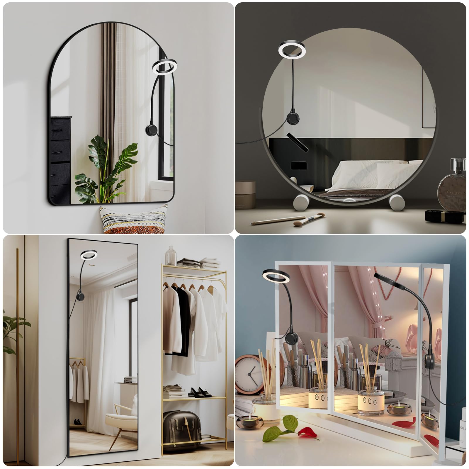 Little Joke plug-in vanity light installs easily without tools.