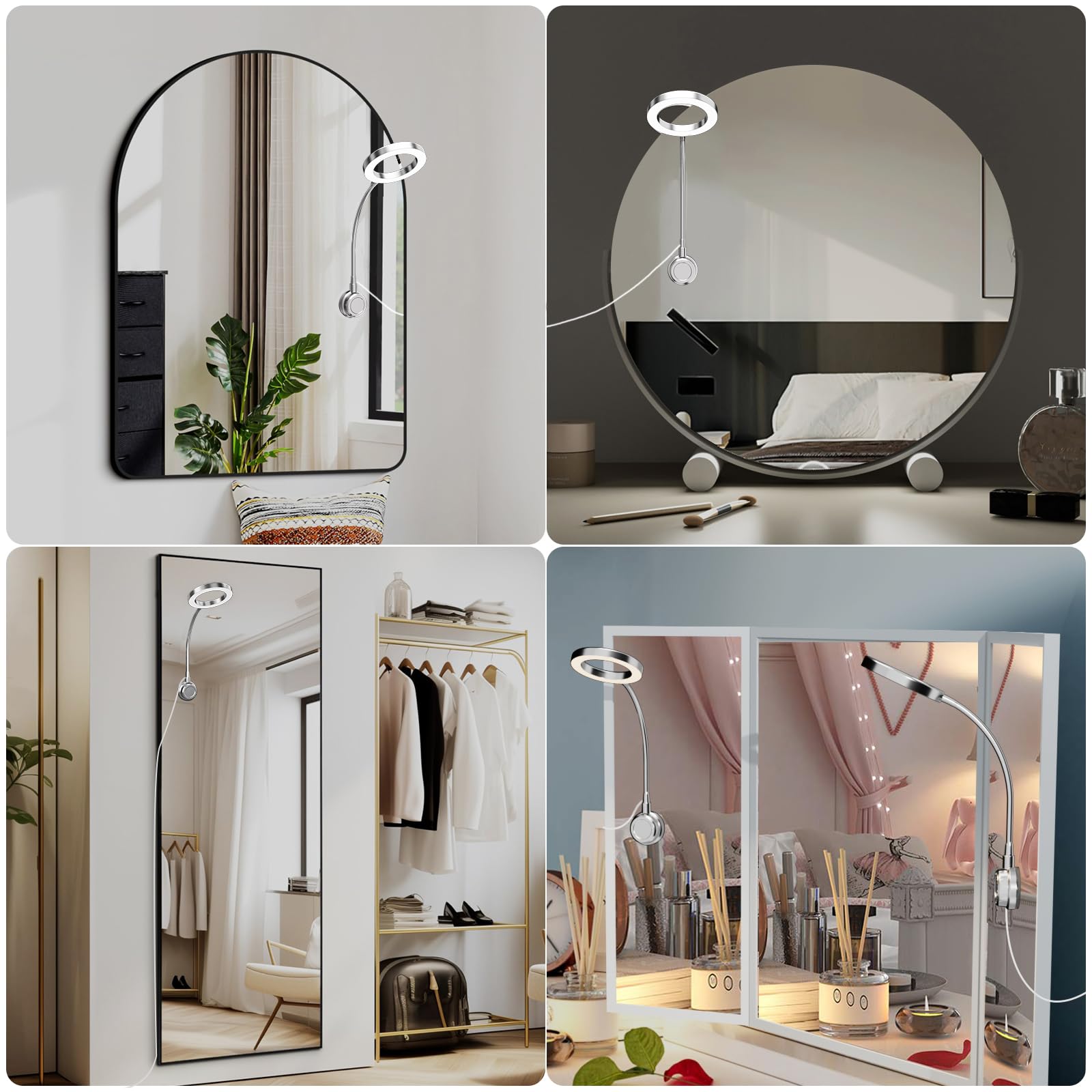 Little Joke silver vanity light adds modern finish to bathroom