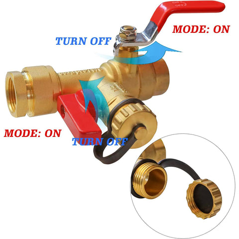 LIULO TOOL integrated drain valve with brass safety cap for maintenance