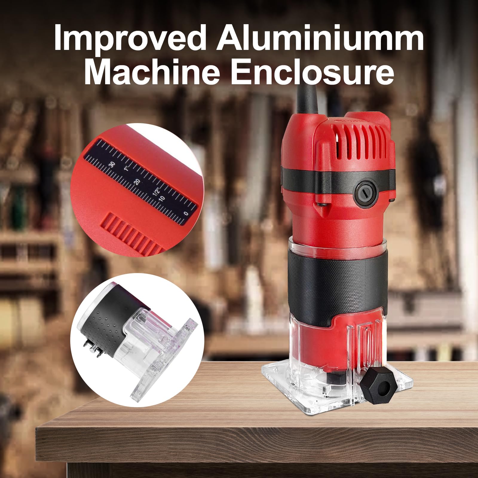 LiunxDromic Router Tool 800W straight guide supports precise straight cuts