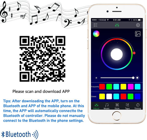 LIVE4COOL Bluetooth range illustration up to 15 meters