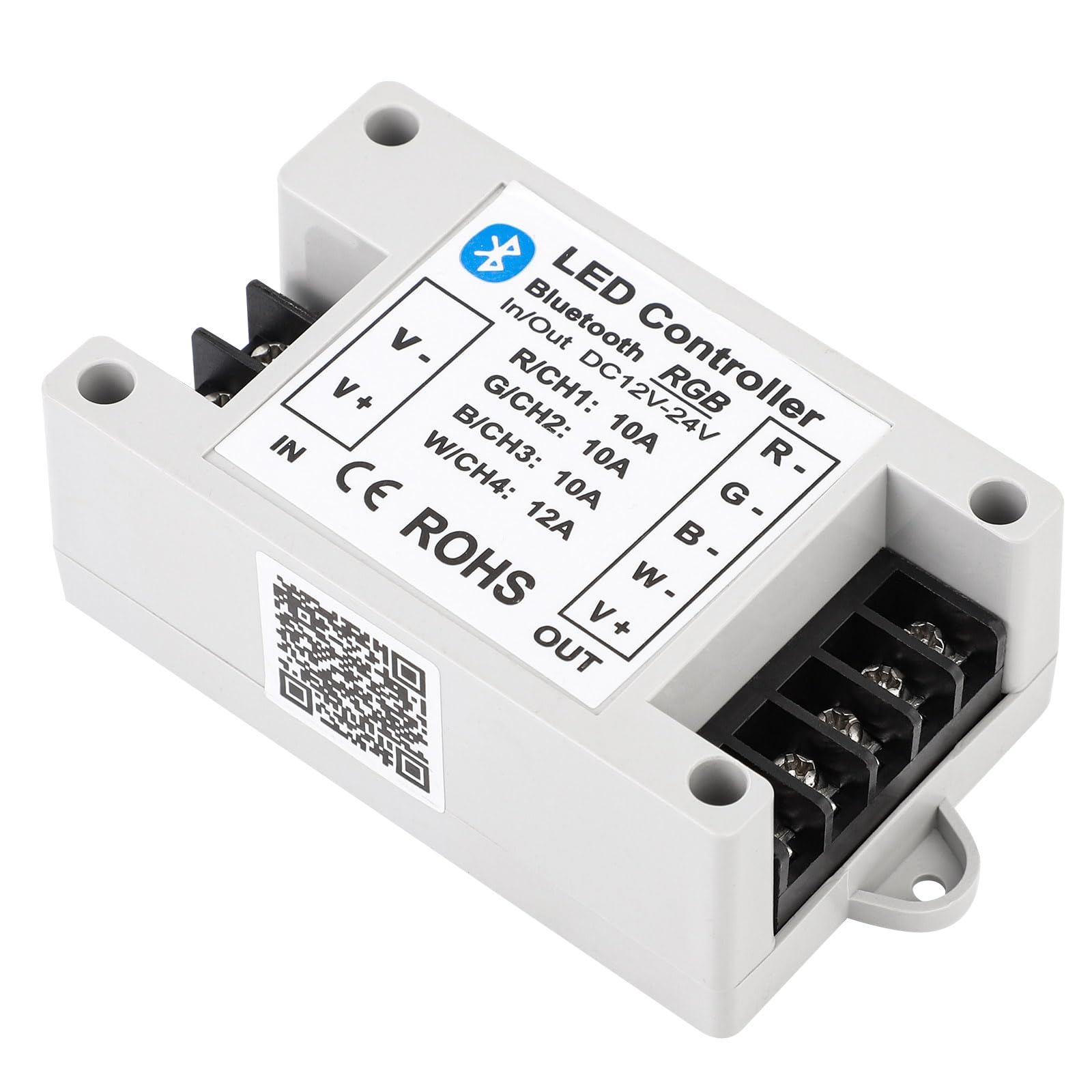 LIVE4COOL RGBW controller front view for effortless Bluetooth lighting control