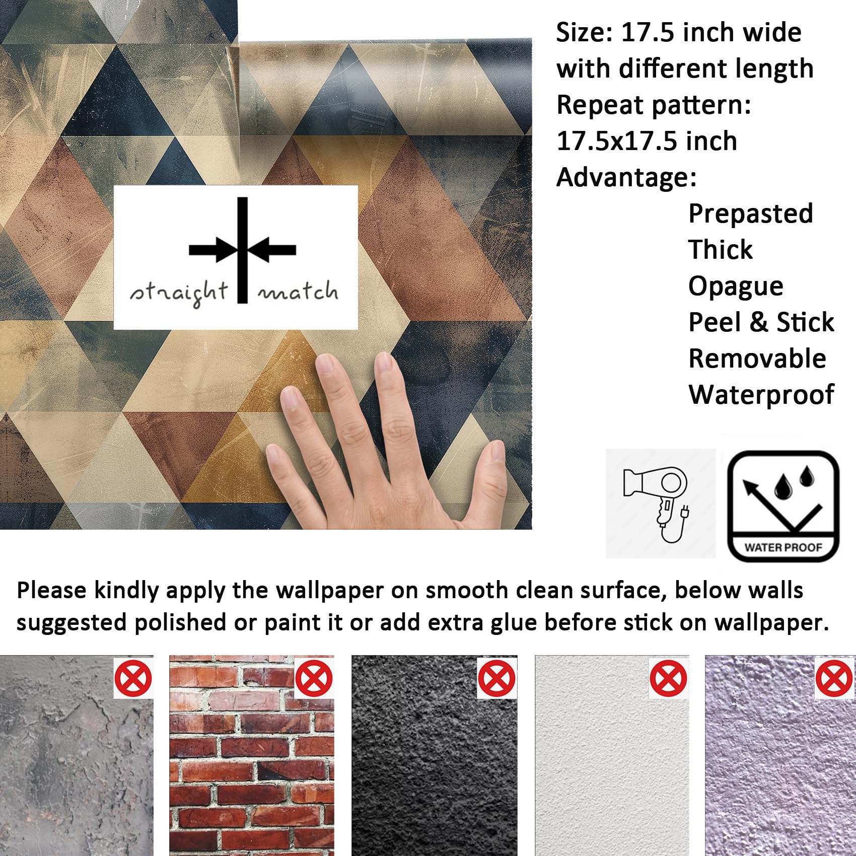 Livelynine vinyl wallpaper is waterproof and easy to clean in kitchens.
