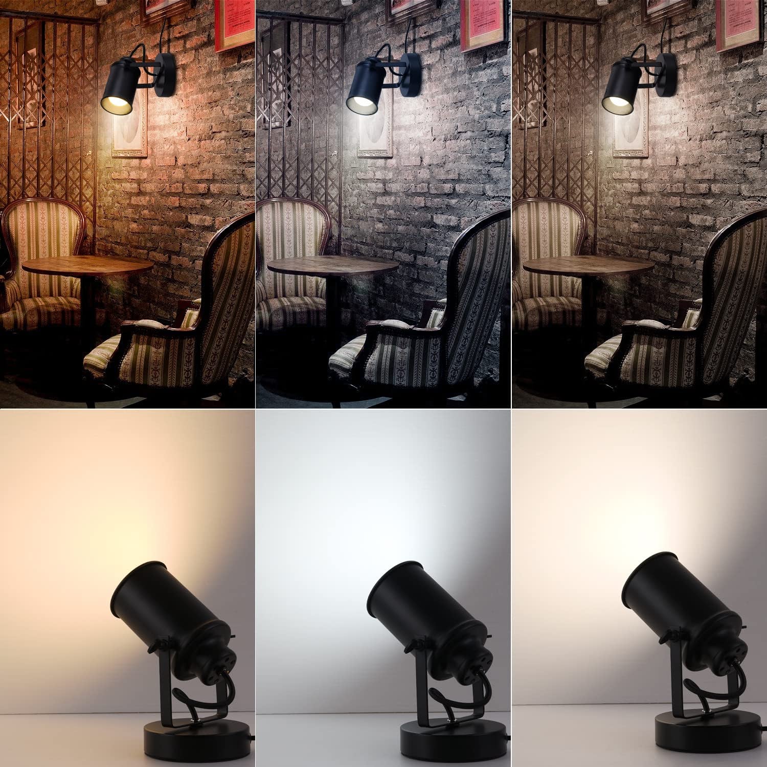 LiveMAX pack of two wall lamps for coordinated room lighting.