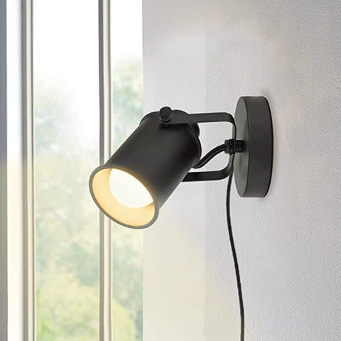 LiveMAX retro black wall sconce adds sleek ambient lighting to any room.