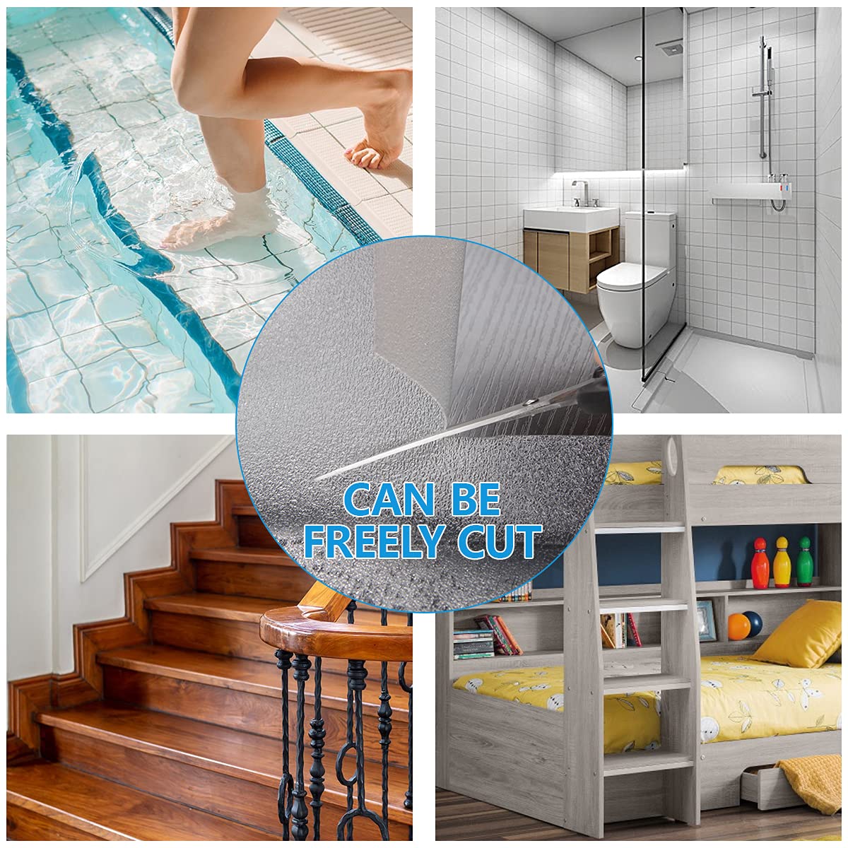 Livoccur included roller and scraper aid quick, secure bonding to stairs.