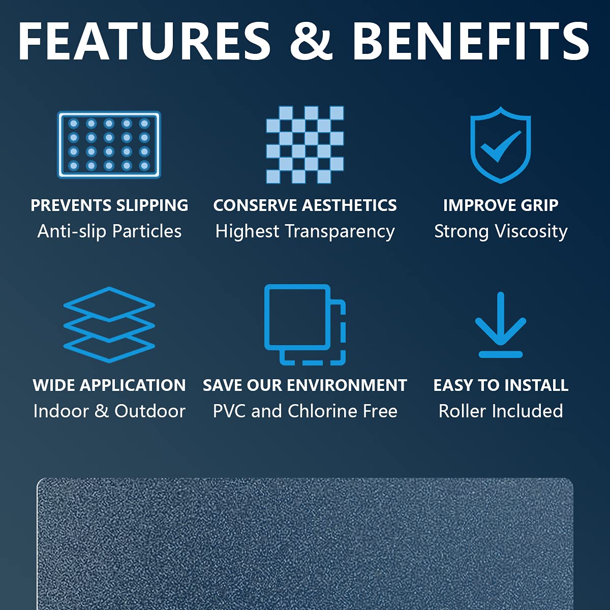 Livoccur waterproof stair treads are easy to clean, ideal for bathrooms and outdoor steps.