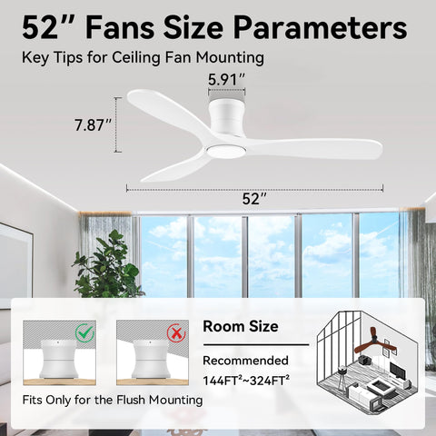 Livory flush-mount low-profile design fits tight ceilings.