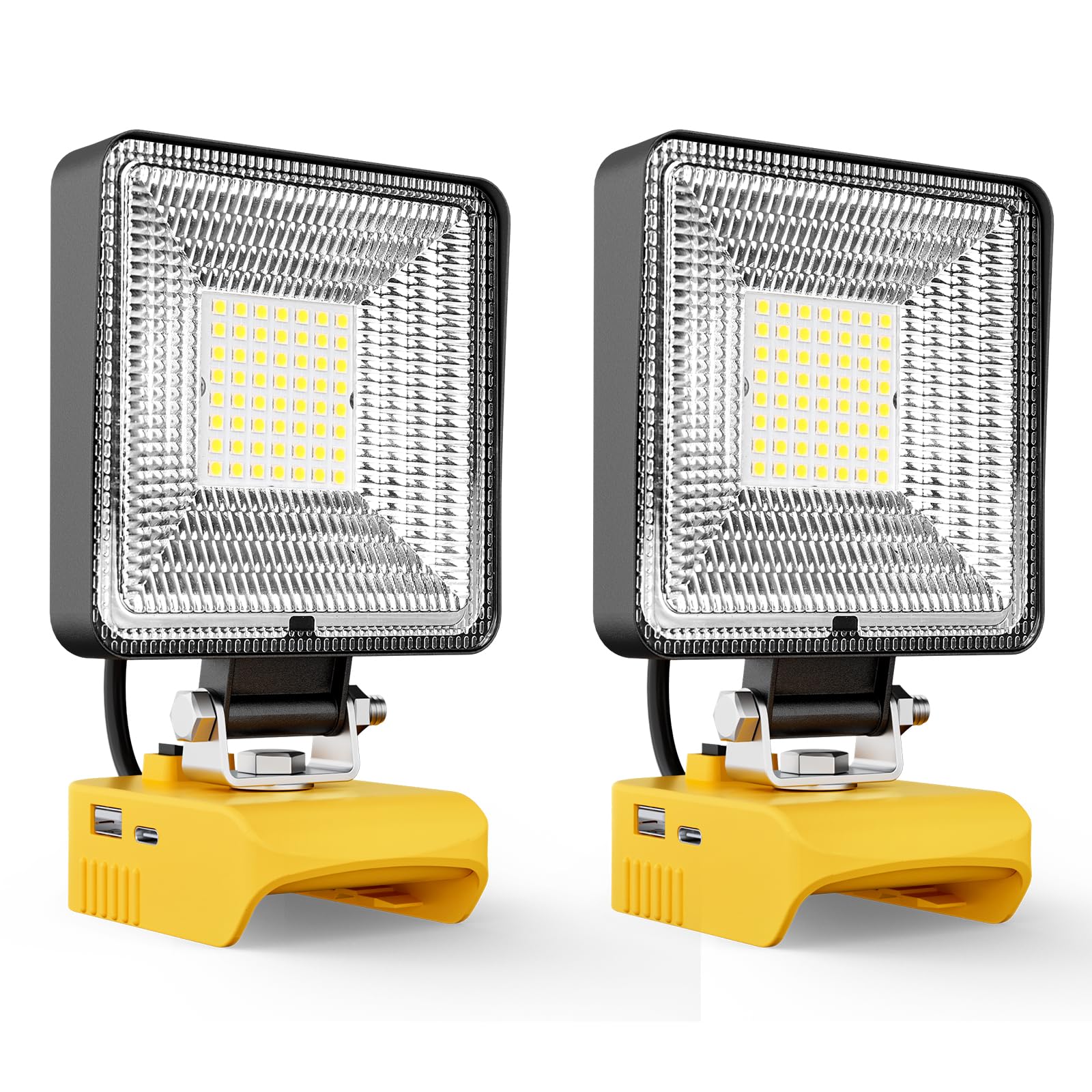 LIVOWALNY 30W work light front view showing bright, even illumination for any workspace